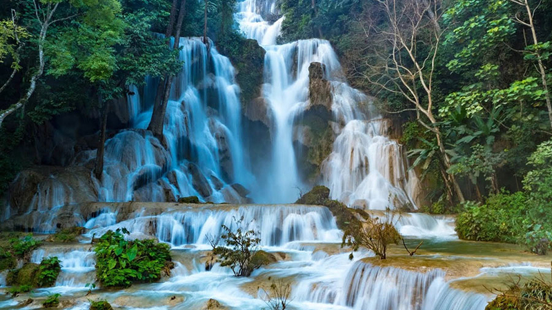 Khouang Si Waterfall images