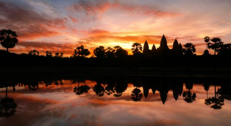 sunrise in angkor wat images