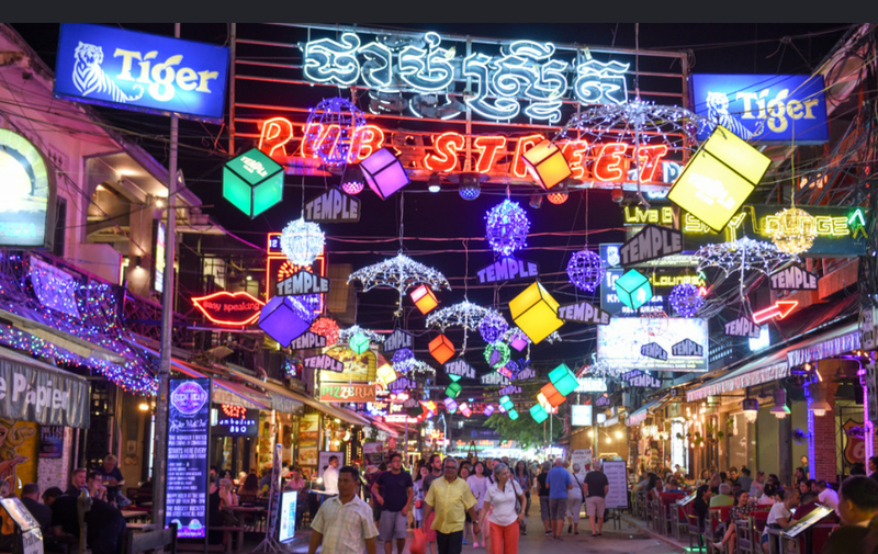 the night market of siem reap images
