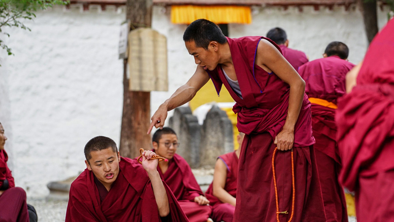 Monks Debating at Sera Monastery